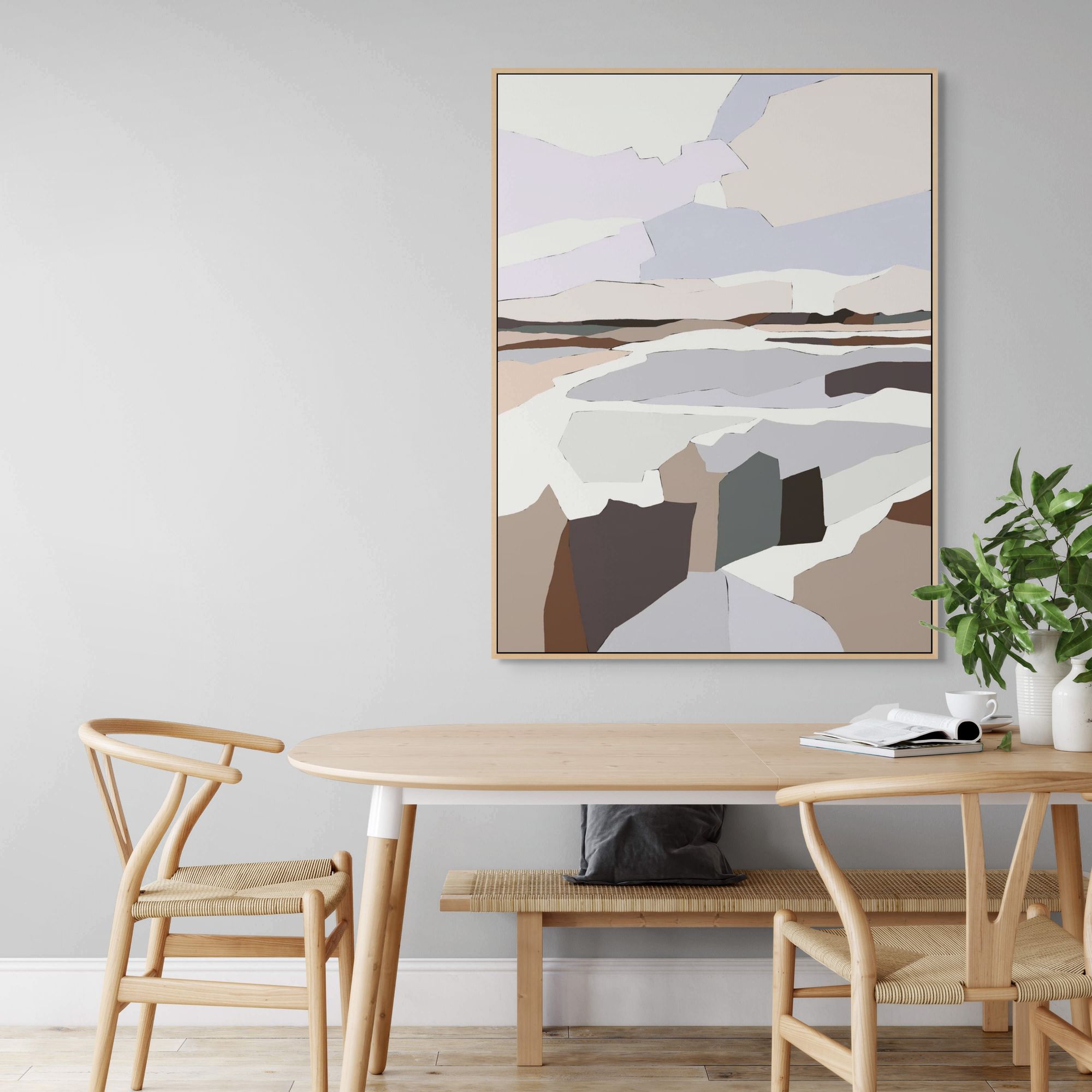 Monochrome View | Framed Canvas