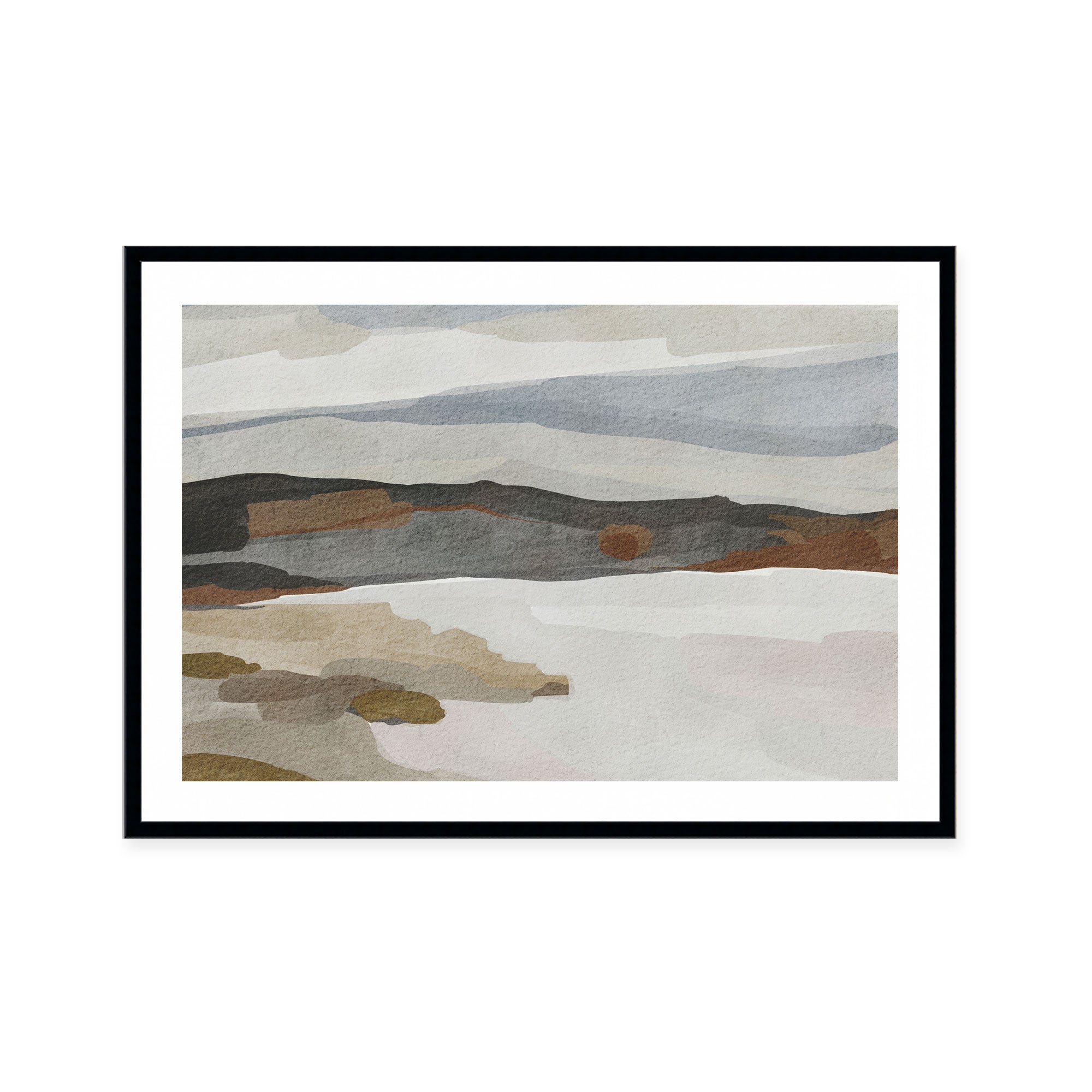 Monochrome Abstract Landscape