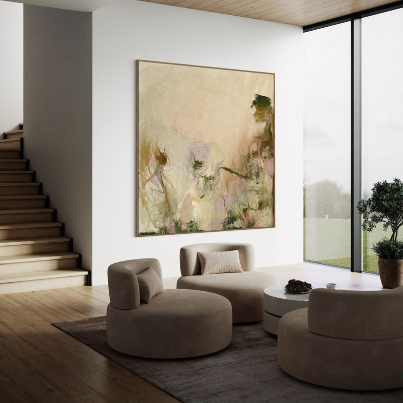 Morning in the Garden | Framed Canvas