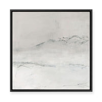 Mountains on a Winter Morning | Framed Canvas