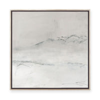 Mountains on a Winter Morning | Framed Canvas