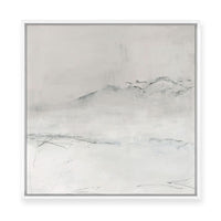 Mountains on a Winter Morning | Framed Canvas