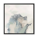 Muted Brushstrokes in Blue II | Framed Canvas