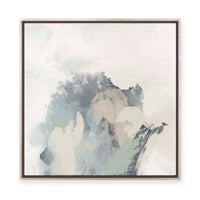 Muted Brushstrokes in Blue II | Framed Canvas