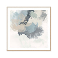 Muted Brushstrokes in Blue I