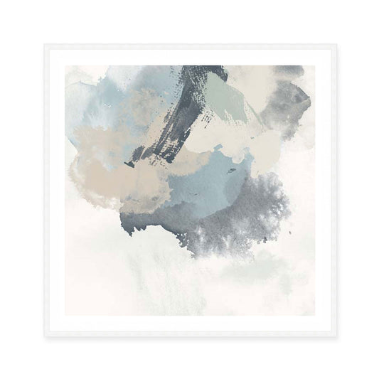 Muted Brushstrokes in Blue I
