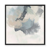 Muted Brushstrokes in Blue I | Framed Canvas