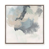 Muted Brushstrokes in Blue I | Framed Canvas