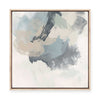 Muted Brushstrokes in Blue I | Framed Canvas