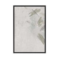 Muted Brushstrokes in Soft Motion II | Framed Canvas
