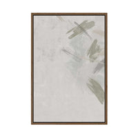 Muted Brushstrokes in Soft Motion II | Framed Canvas