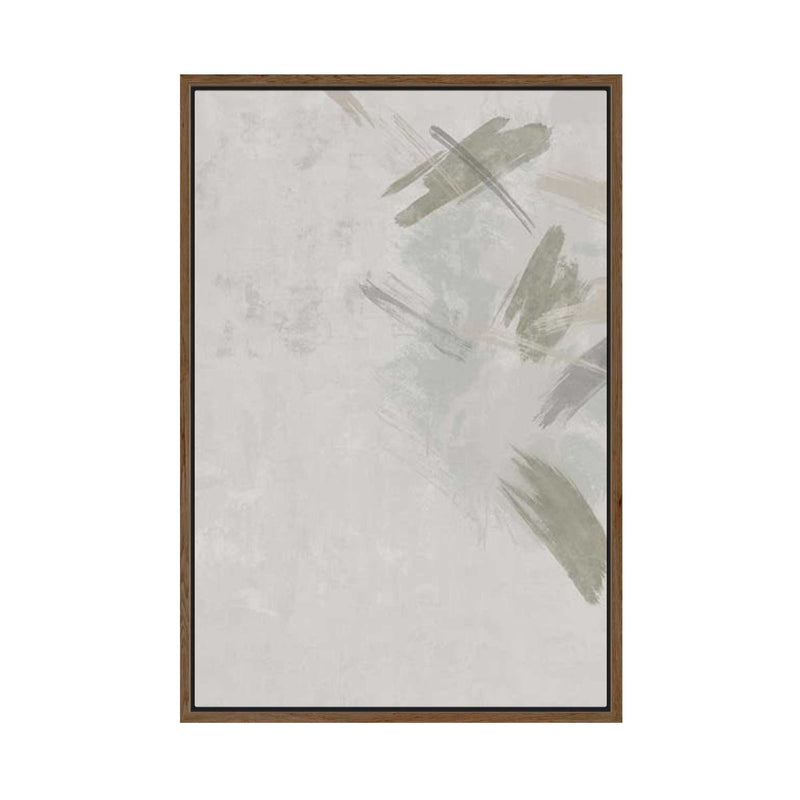 Muted Brushstrokes in Soft Motion II | Framed Canvas
