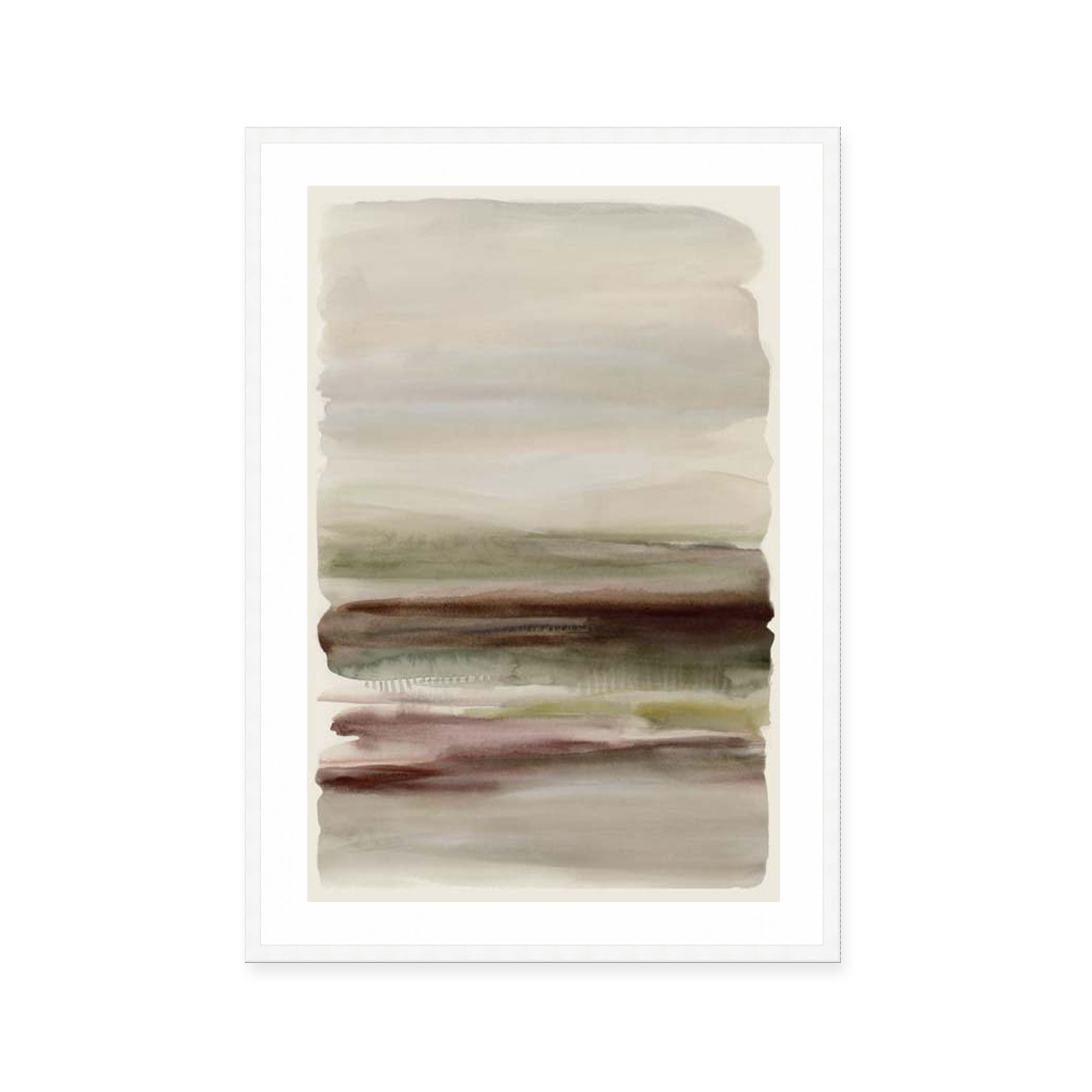 Muted Fields Under Misty Skies