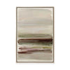 Muted Fields Under Misty Skies | Framed Canvas