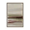 Muted Fields Under Misty Skies | Framed Canvas