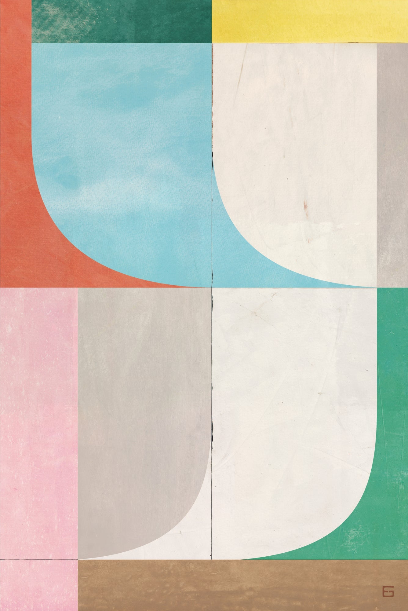 Muted Geometric Shapes I