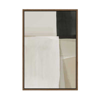 Muted Geometry in Calm Shades | Framed Canvas