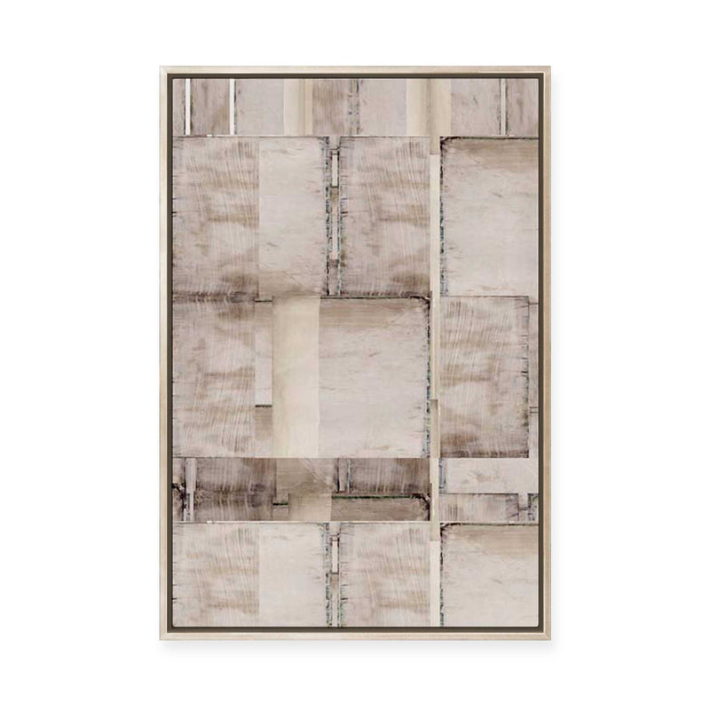 Muted Geometry of Fragmented Spaces II | Framed Canvas