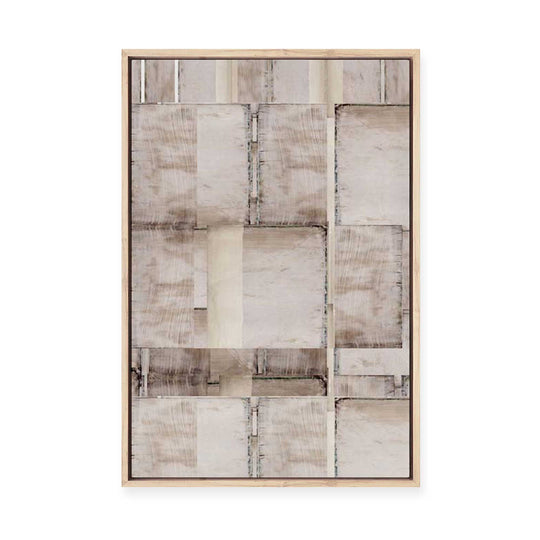 Muted Geometry of Fragmented Spaces II | Framed Canvas