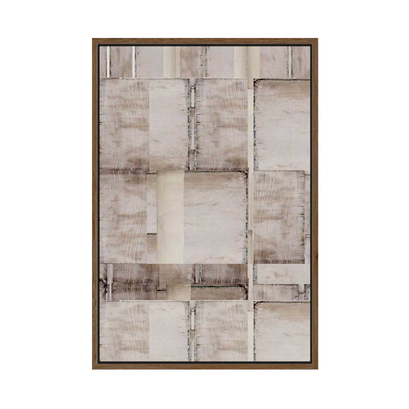 Muted Geometry of Fragmented Spaces II | Framed Canvas