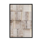 Muted Geometry of Fragmented Spaces I | Framed Canvas