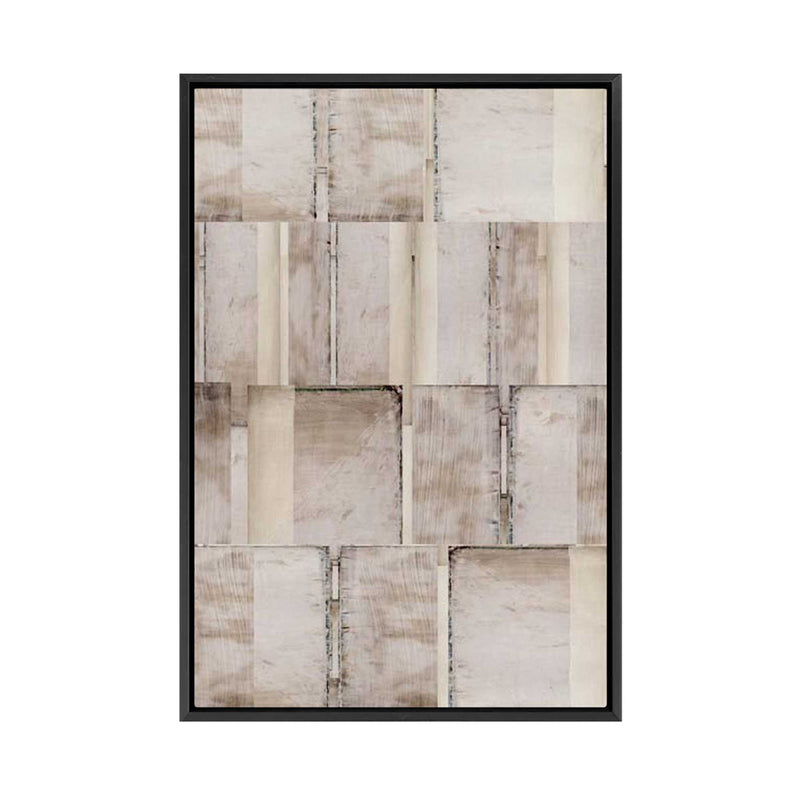 Muted Geometry of Fragmented Spaces I | Framed Canvas