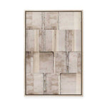 Muted Geometry of Fragmented Spaces I | Framed Canvas