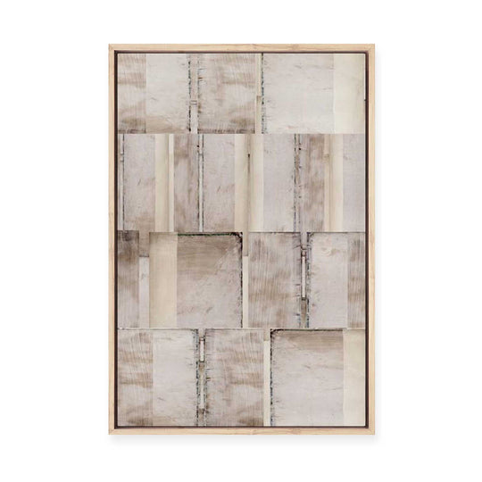 Muted Geometry of Fragmented Spaces I | Framed Canvas