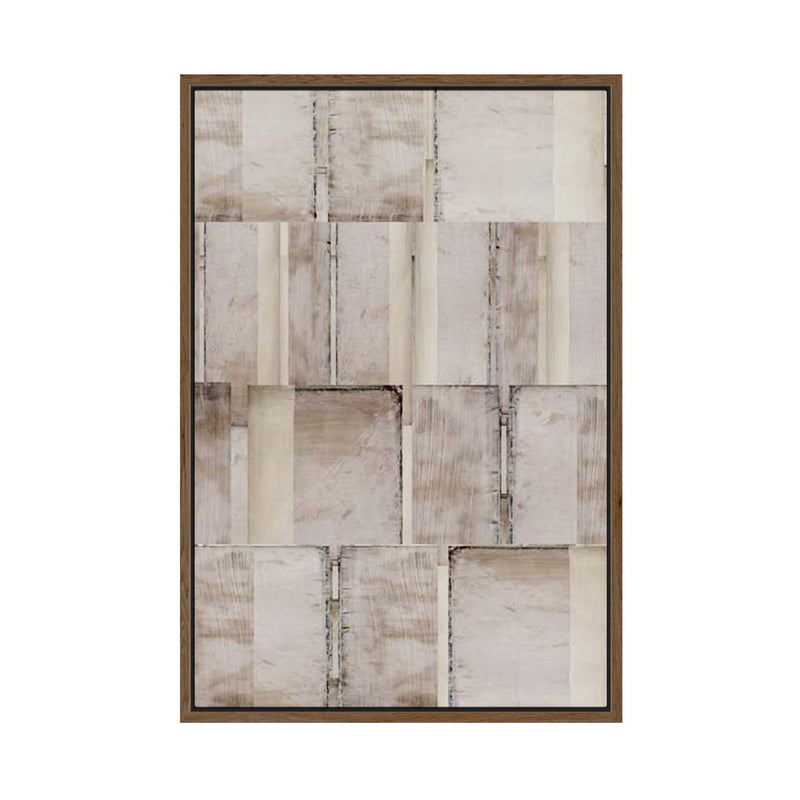 Muted Geometry of Fragmented Spaces I | Framed Canvas