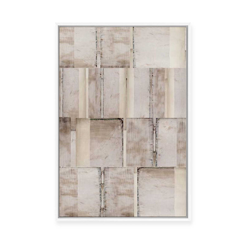 Muted Geometry of Fragmented Spaces I | Framed Canvas