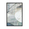 Muted Harmony of Curving Lines | Framed Canvas