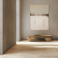 Muted Horizon Abstract | Framed Canvas