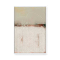 Muted Horizon Abstract | Framed Canvas