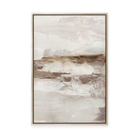 Muted Horizon in Textured Neutrals II | Framed Canvas