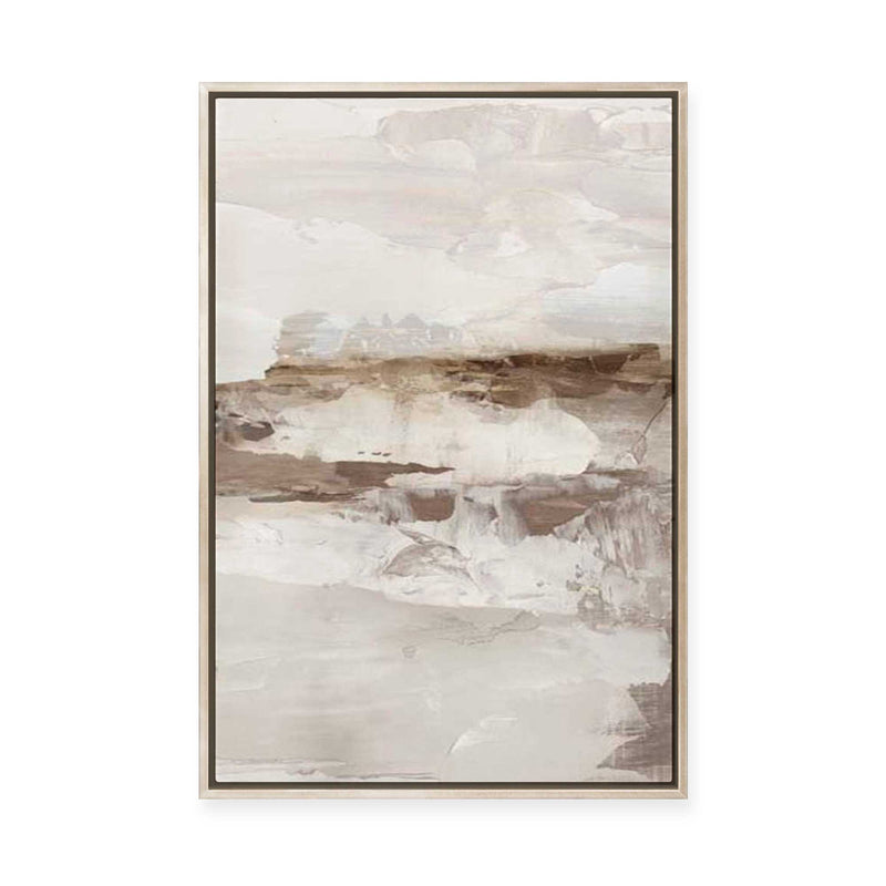 Muted Horizon in Textured Neutrals II | Framed Canvas