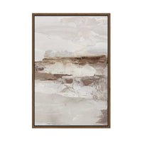 Muted Horizon in Textured Neutrals II | Framed Canvas