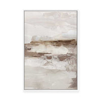 Muted Horizon in Textured Neutrals II | Framed Canvas