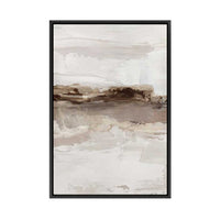Muted Horizon in Textured Neutrals I | Framed Canvas