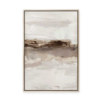 Muted Horizon in Textured Neutrals I | Framed Canvas