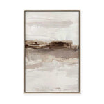 Muted Horizon in Textured Neutrals I | Framed Canvas