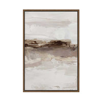 Muted Horizon in Textured Neutrals I | Framed Canvas