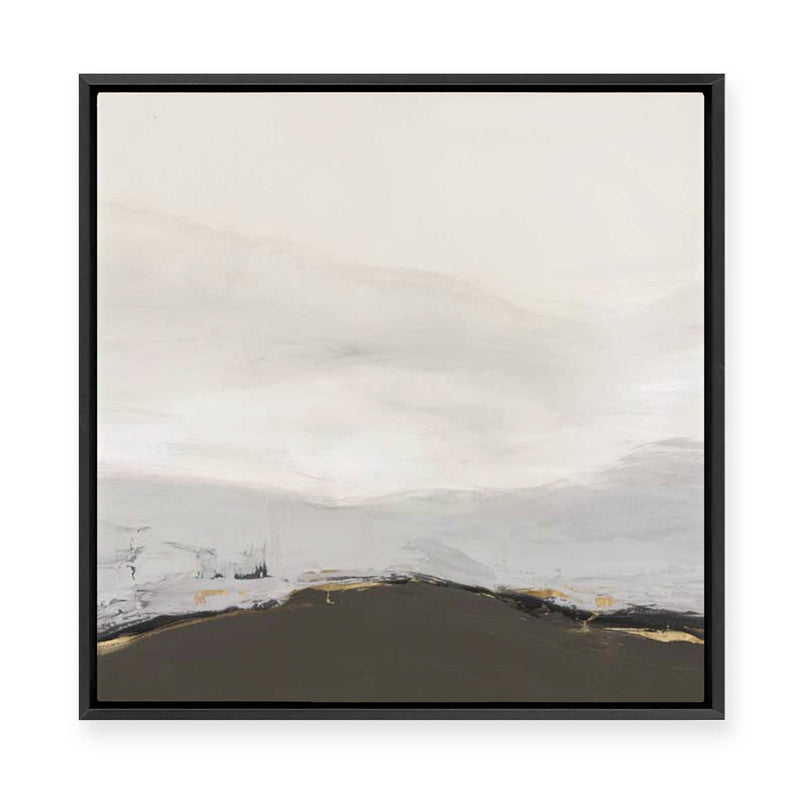 Muted Horizon with Earthy Accents | Framed Canvas