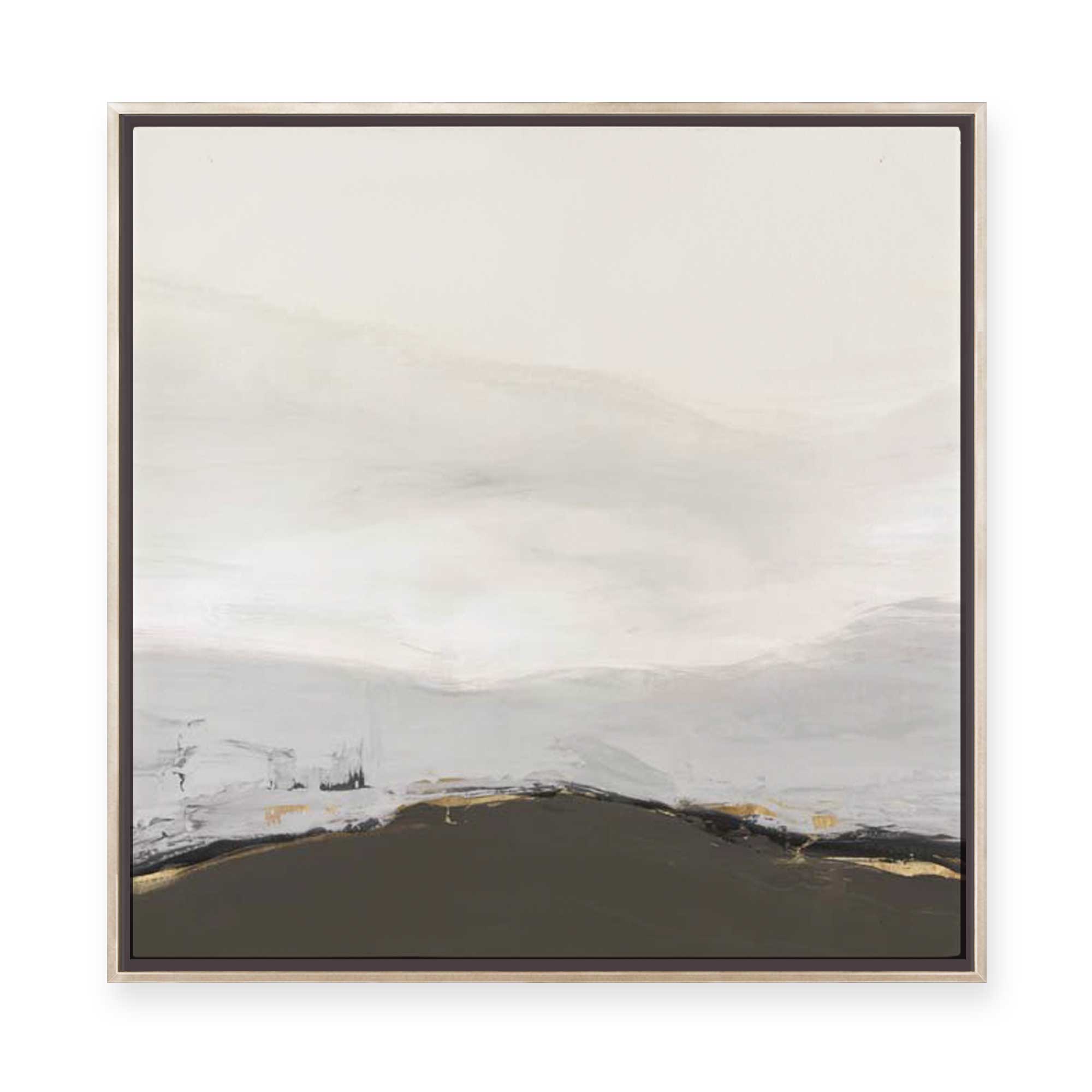 Muted Horizon with Earthy Accents | Framed Canvas