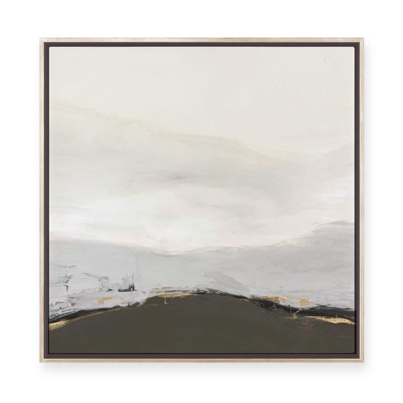 Muted Horizon with Earthy Accents | Framed Canvas