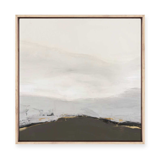 Muted Horizon with Earthy Accents | Framed Canvas