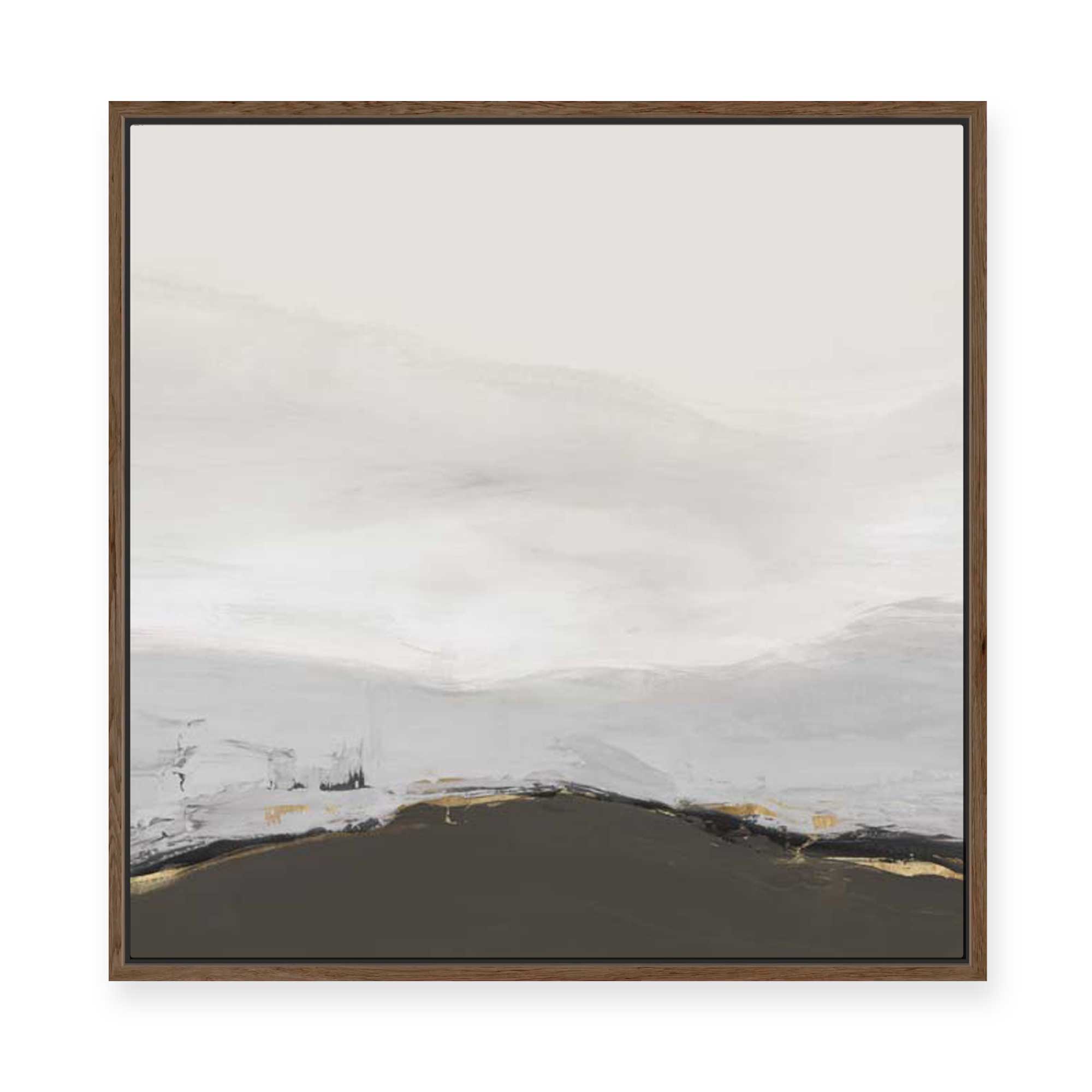 Muted Horizon with Earthy Accents | Framed Canvas
