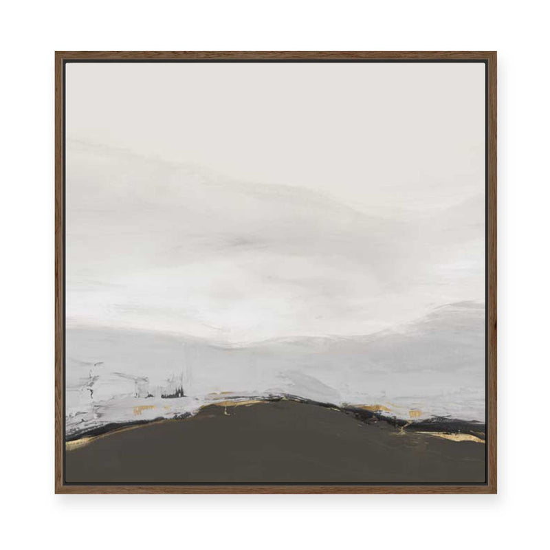 Muted Horizon with Earthy Accents | Framed Canvas