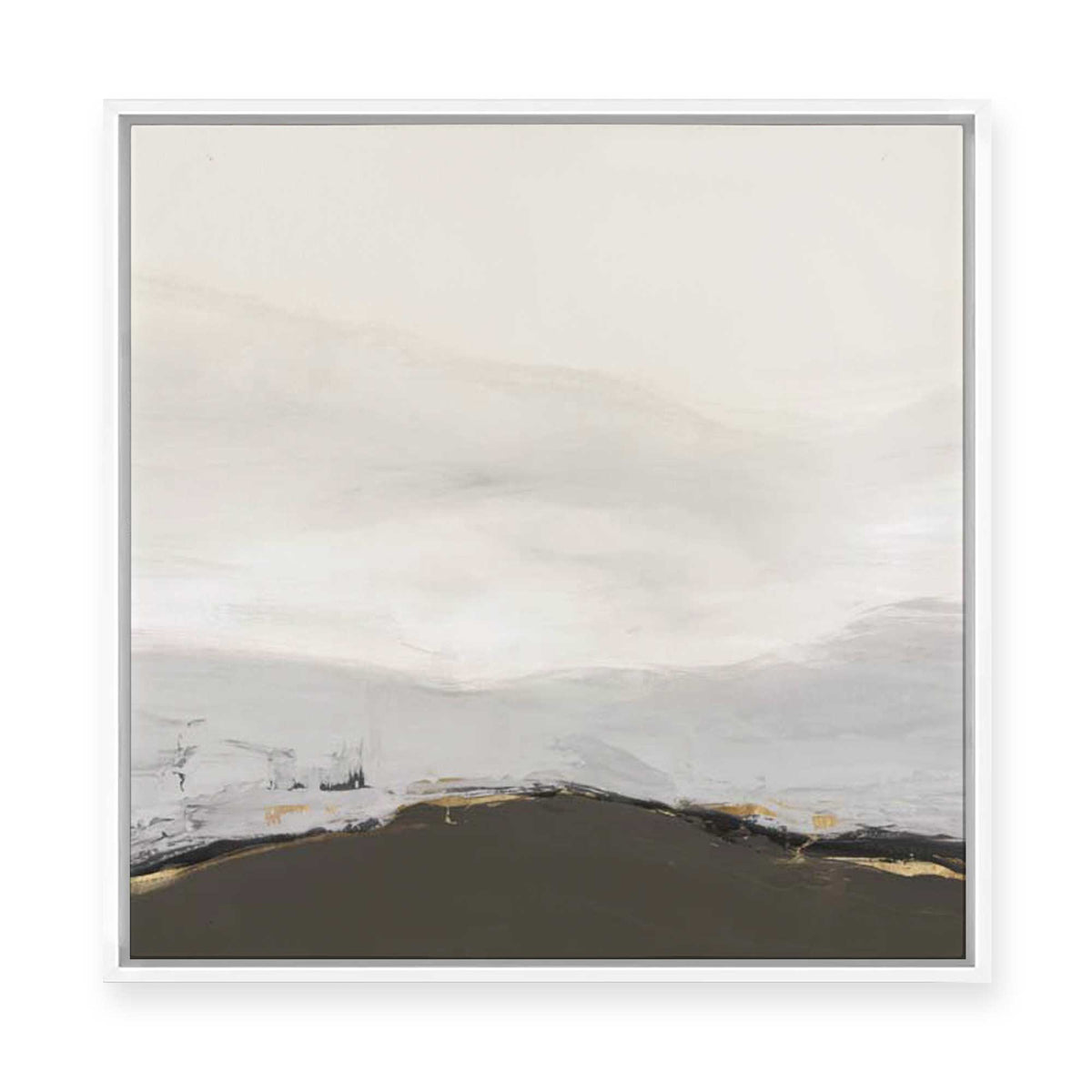 Muted Horizon with Earthy Accents | Framed Canvas