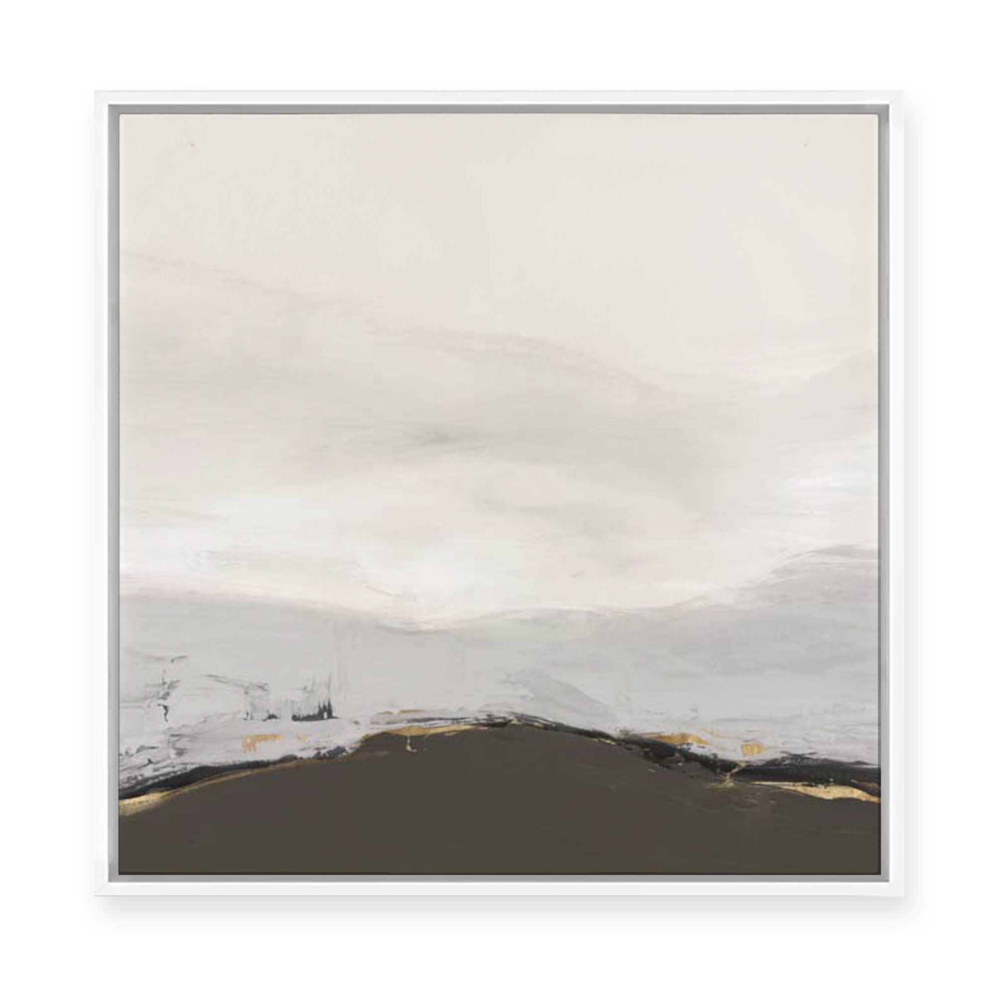 Muted Horizon with Earthy Accents | Framed Canvas