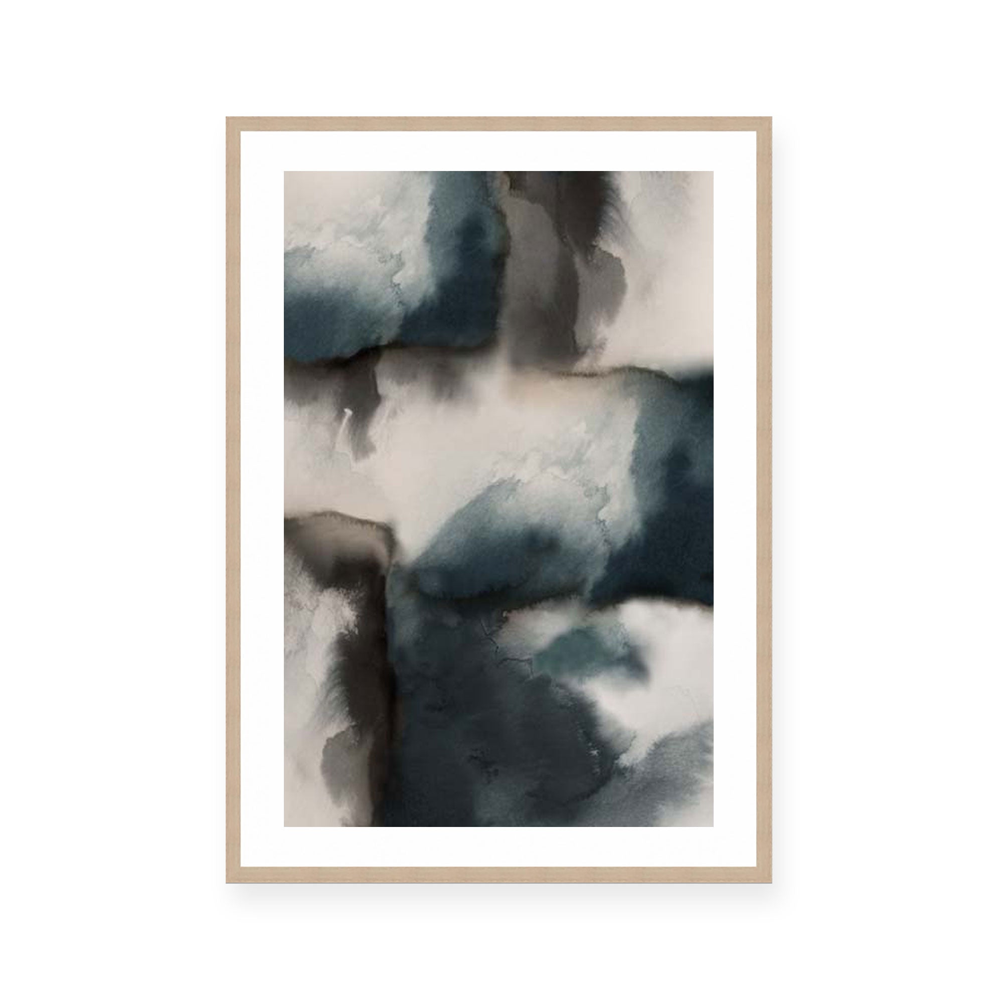 Muted Intersection of Ink and Mist II